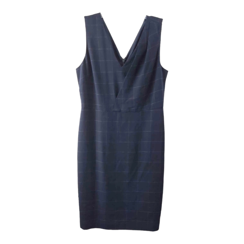 Banana Republic Checkered Window Pane V-Neck Dress